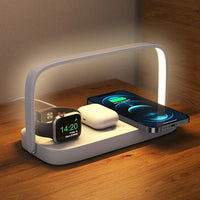 Three-in-one Mobile Phone Wireless Charger Small Night Lamp